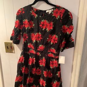 Midi Poinsettia Dress